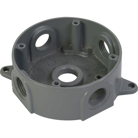 round junction box 4 inch 2 inch deep|outdoor round electrical box.